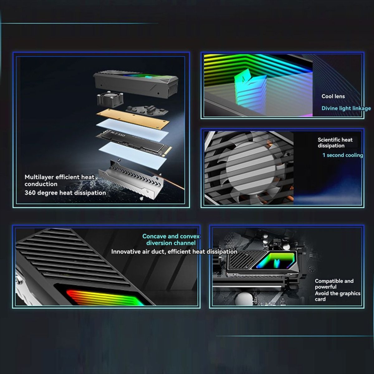 【A60I】 Pendingin SSD HDD M2 AR - Heatsink ulasan dan harga